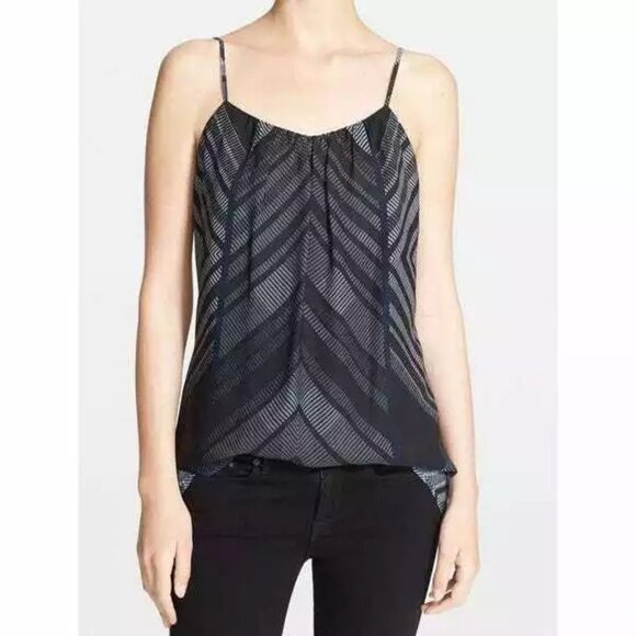 Vince Graphic Print Silk Cami - Picture 1 of 9